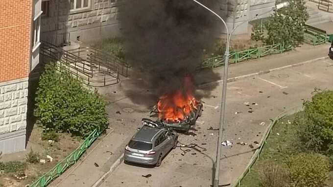 В Балашихе произошел мощный взрыв автомобиля