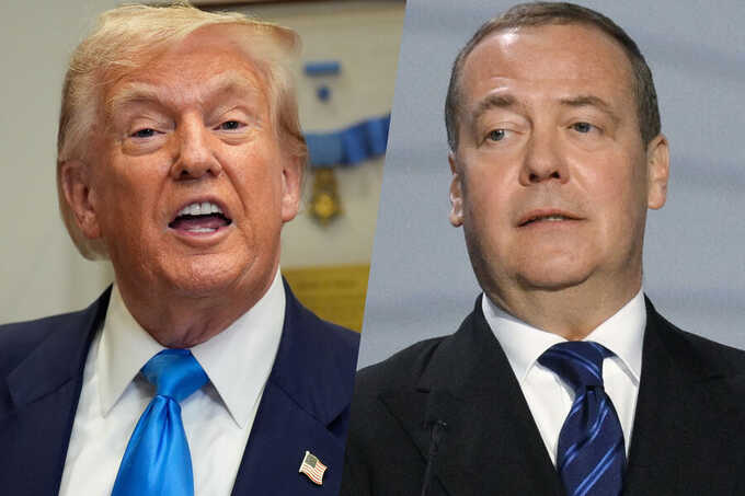 Перепалка между Трампом и Медведевым высветила дисбаланс статусов и риски ядерной риторики — NYT
