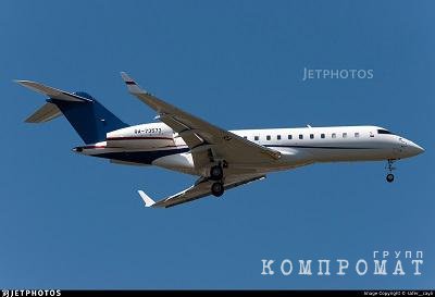 Самолет Bombardier Global 6500 с бортовым номером RA-73573